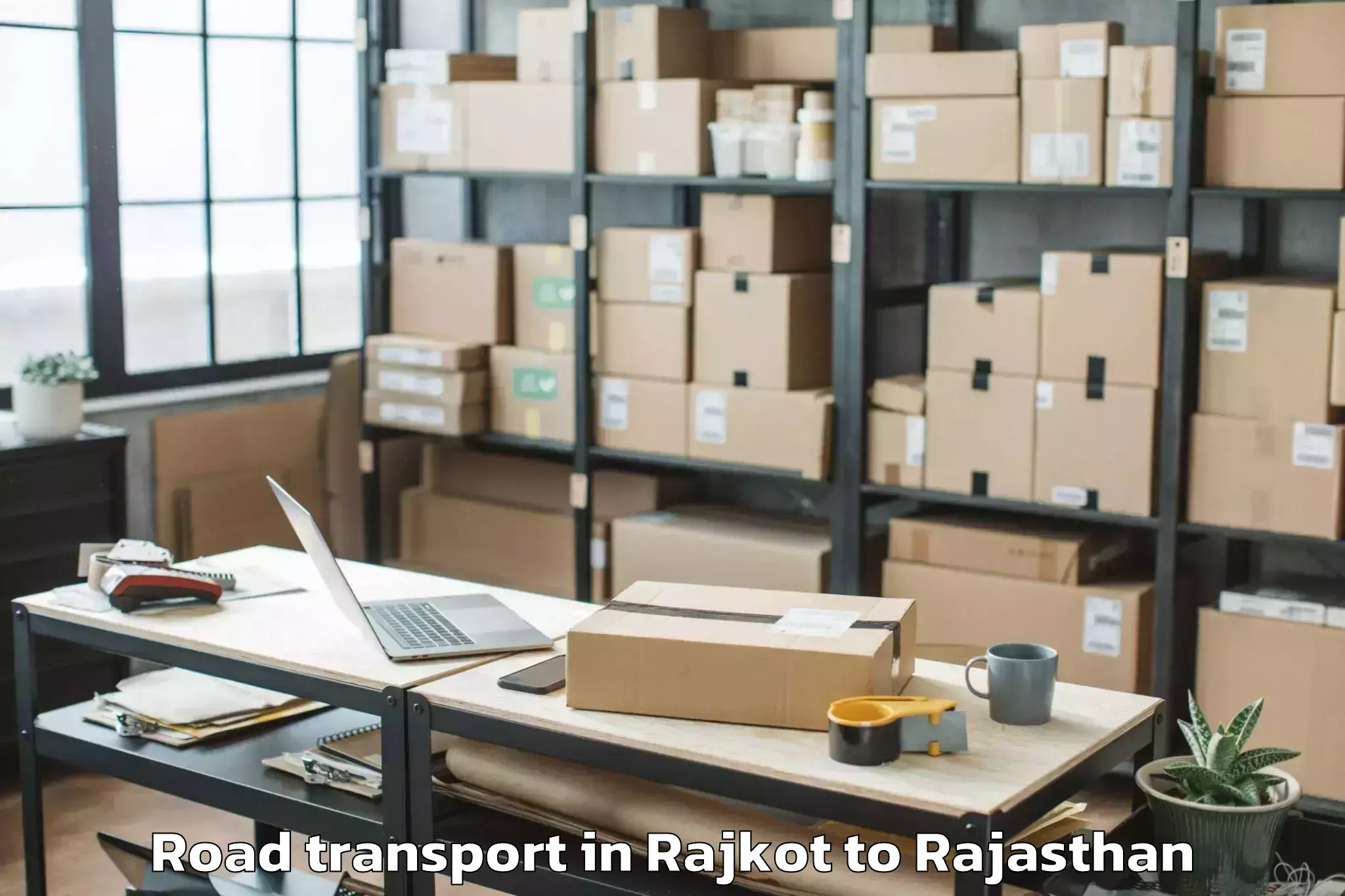 Professional Rajkot to Bijainagar Road Transport